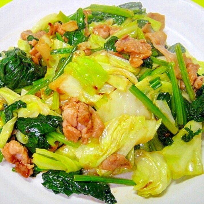 キャベツとほうれん草豚肉の焼肉のたれ炒め レシピ 作り方 By Mint74 楽天レシピ キャベツとほうれん草豚肉の焼肉のたれ炒め レシピ 作り方 By Mint74 楽天レシピ